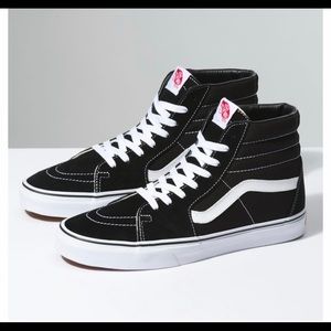 Vans black and white SK8-HI